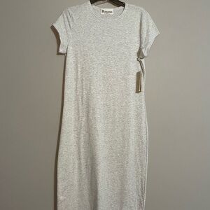 No Boundaries Heather Gray Midi T-Shirt Dress XL BNWT